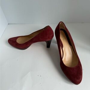 Cole Haan  Byzantium Color Suede Platform Heels Pumps Size 7.5
